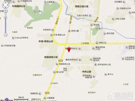 鲁能·国际中心位置图